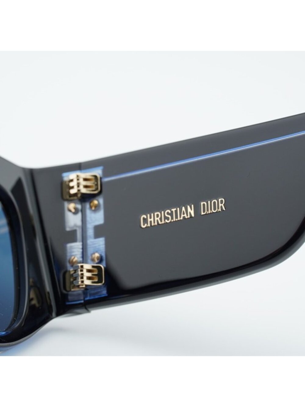 Dior DIORNUIT S1I 17B0 Sunglasses Black Square Frame, Blue Lenses - Picture 4 of 12